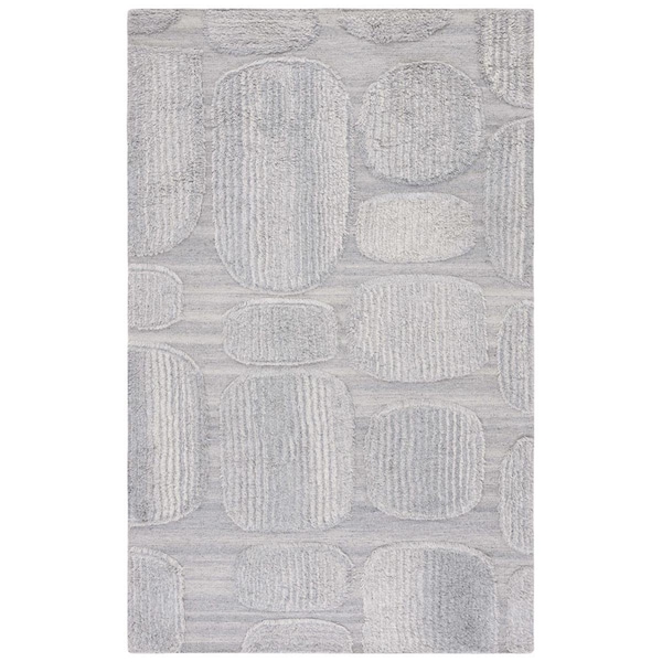 Safavieh 4 x 6 ft. Manhattan Hand Woven Rectangle Area Rug, Grey MAN550F-4 - main